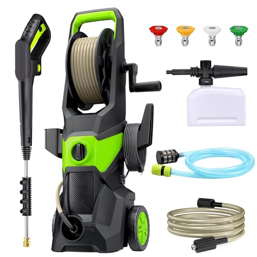 4200 PSI 2.4 GPM High Power Washer with 4 Nozzles Set & Foam Cannon