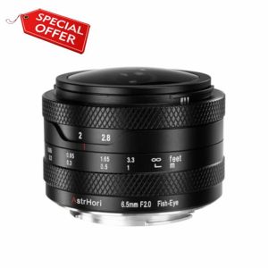AstrHori 6.5mm F2.0 APS-C 192° Ultra Wide Circular Fisheye Lens Manual Focus Lens for Sony E Mount Mirrorless Cameras A6000 A6300 A6500 NEX-6 NEX-7 RX100