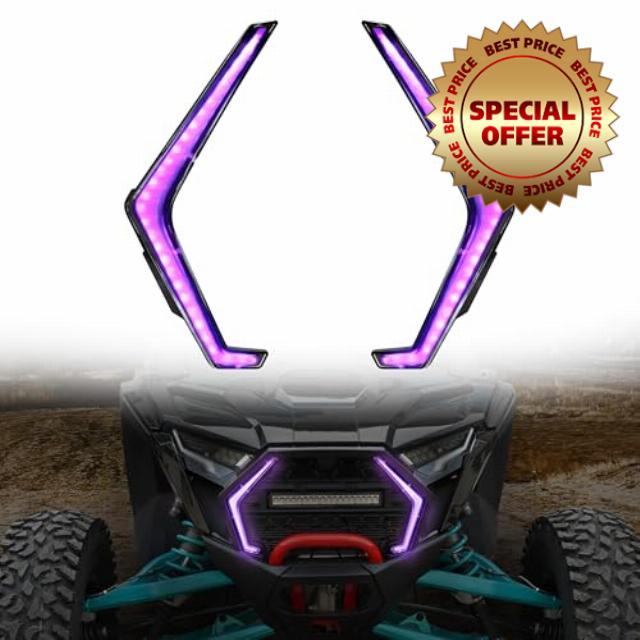 LED Grille Accent Fang Lights for Polaris RZR PRO XP/PRO R/PRO S 2025