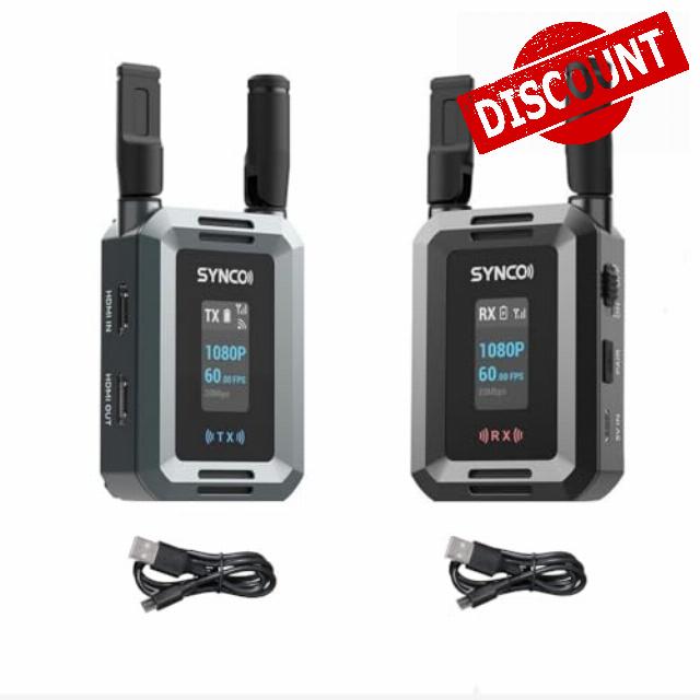 Synco Xvision Video Transmission System HD 300 Meters 1080P 60fps HDMI Transmitter and Receiver 40ms Latency Real-Time Monitoring for Live Streaming