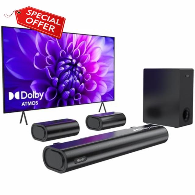 Hiwill 5.1ch Dolby Atmos Soundbar with 5.25'' Subwoofer