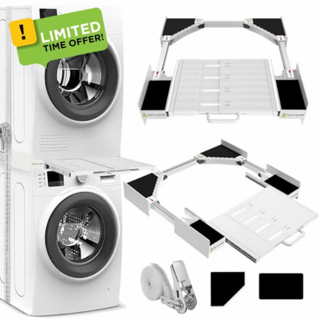 NIUXX Washing Machine Stacking Kits with Shelf
