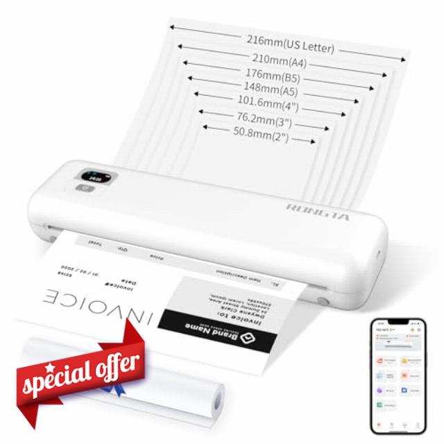 Rongta Portable Printers Wireless for Travel