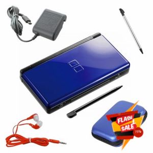 Nintendo DS Lite Premium Bundle (Cobalt/Black) (Renewed)