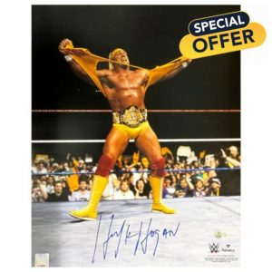 Hulk Hogan Autographed Wrestling Photo - Hand Signed & Beckett Grading Services Authenticated