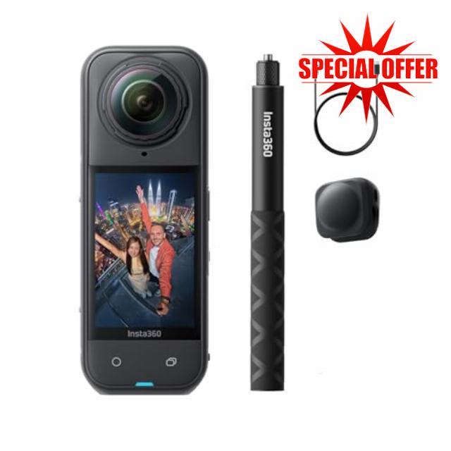 Insta360 X5 Get-Set Bundle - Waterproof 8K 360° Action Camera