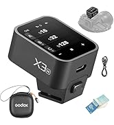 GODOX X3-C X3C Wireless Flash Trigger for Canon EOS Camera, OLED Touch Screen Rechargeable Trigge...