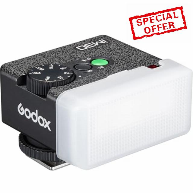 Godox iM30 Mini Flash with Diffuser for Canon