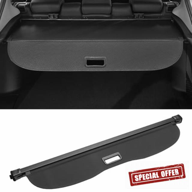 Motoforti Car Trunk Retractable Cargo Cover for Ford Kuga MK2(C520) 2013-2019 Rear Trunk Parcel Shelf Luggage Security Shield Shade Cover Gloss Black