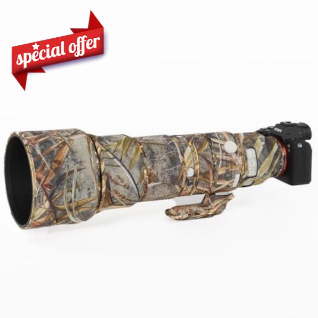 CHASING BIRDS Camouflage Waterproof Lens Coat for Sony FE 400-800mm F6.3-8 G OSS Rainproof Lens Protective Cover SEL400800 (Reed Camouflage)