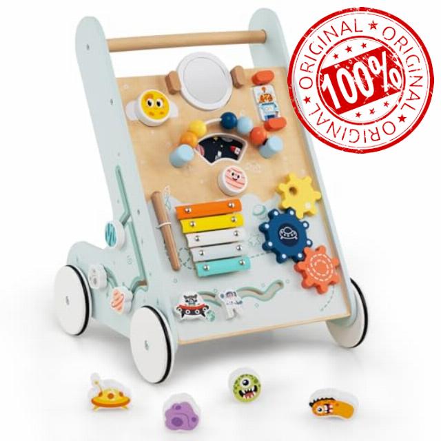 COSTWAY Wooden Baby Walker