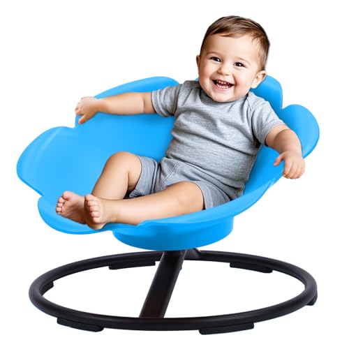 Petal Shaped Sensory seat,Vestibular Tactile Visual Proprioceptive Input (Blue)