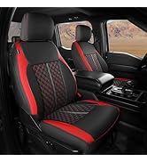 FEINEPRO Custom for Ford F150 Seat Cover 2010 2011 2012 2013 2014 - Custom-Fit Full Set Leather T...