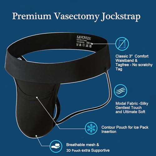 Testicular Support Underwear with Elastic Waistband