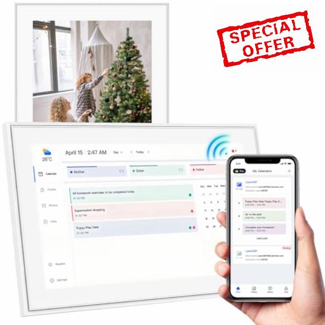15.6 Inch Digital Calendar and Smart Chore Chart