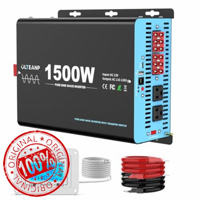1500W Pure Sine Wave Inverter with Transfer Switch