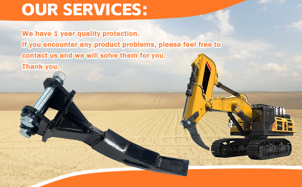 Mini Excavator Ripper Sinngle Hook Ripper Attachment Fit for Mini Excavator Small Digger