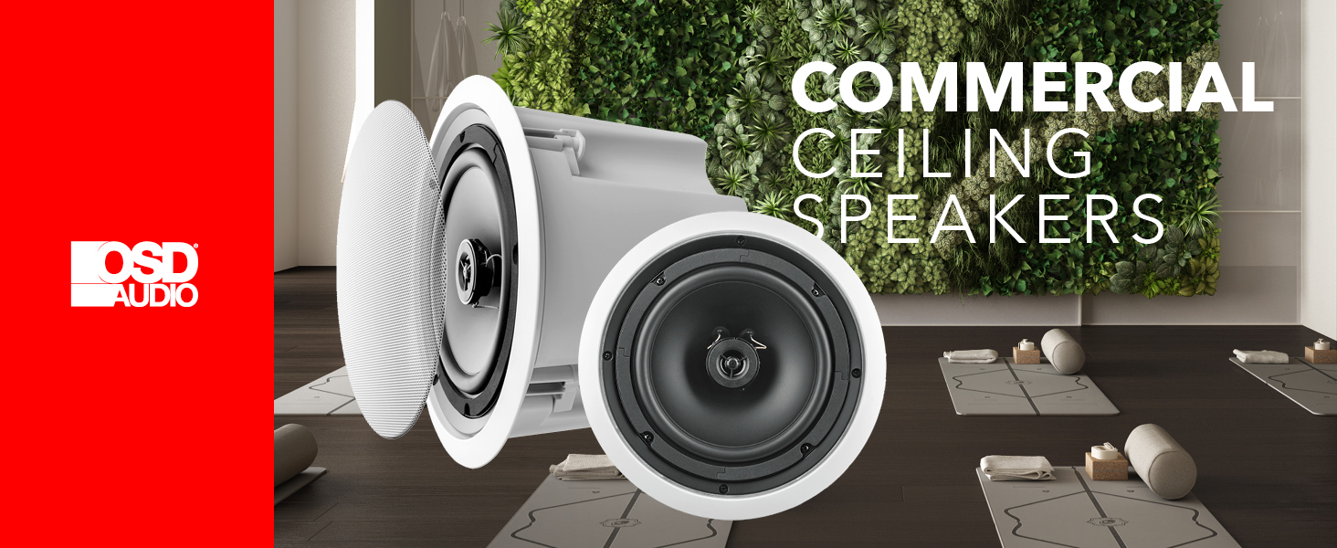 OSD audio 70 volt speaker system commercial restaurant background ceiling professional indoor