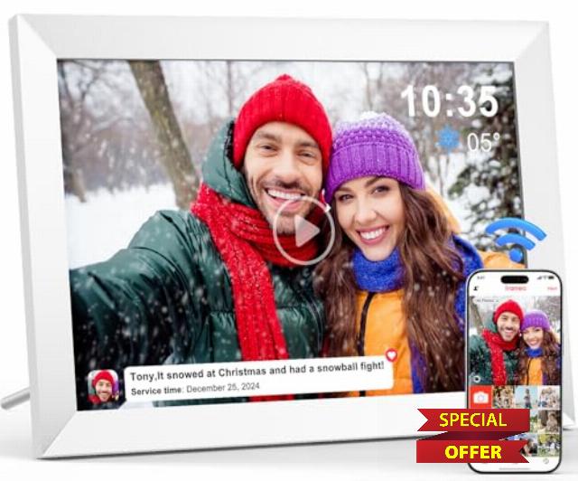 Digital Photo Frame WiFi 10.1 Inch