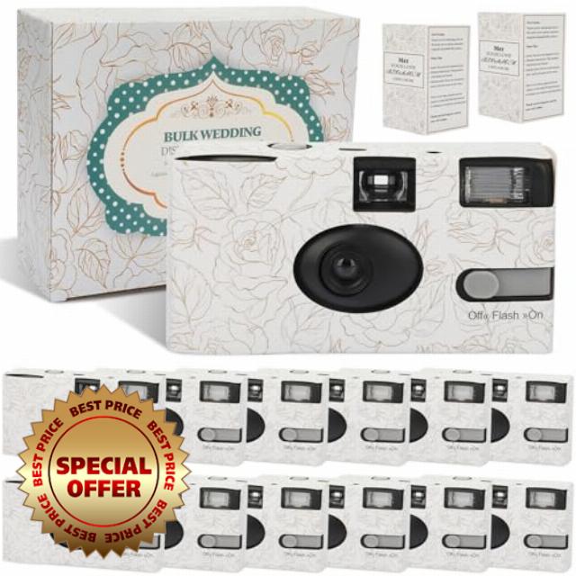 12 Pack Disposable Cameras for Wedding Bulk