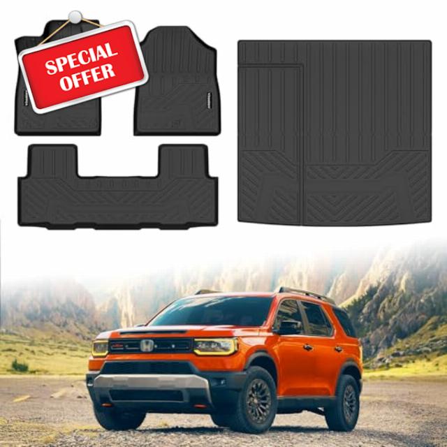 Floor mats & Trunk Mat Custom Fit for 2026 Honda Passport RTL/TrailSport