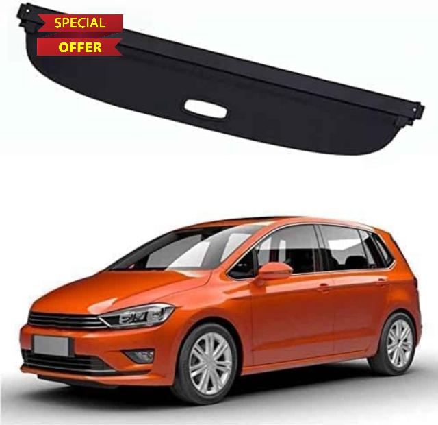 Car Trunk Cargo Cover for VW Golf SV Sportsvan 2016-2021 Retractable Trunk Parcel Shelf Security Shield Luggage Shade Security Organizer Boot Load