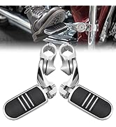 KEMIMOTO CNC Aluminum Highway Pegs with Expandable Heel Rests 1.25