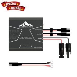 15A MPPT Solar Charge Controller | Waterproof | Bluetooth | Plug-and-Play | No-Drill Installation | 200W / 100V Input | 12/24V