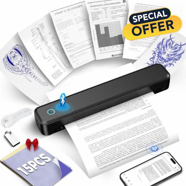 Portable Printers Wireless for Travel