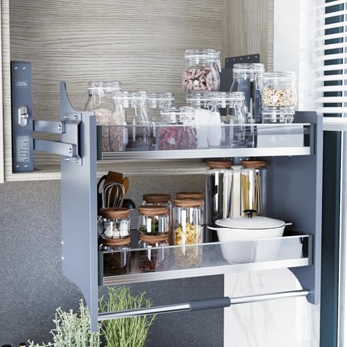 2-Tier Pull Down Cabinet Organizer