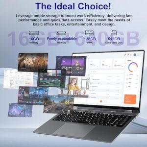 2 in 1 Laptop Computer with IPS FHD 360 Degree Touchscreen