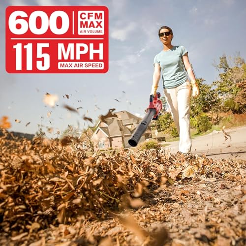 600CFM Blower Cordless with 4.0Ah Battery and Fast Charger