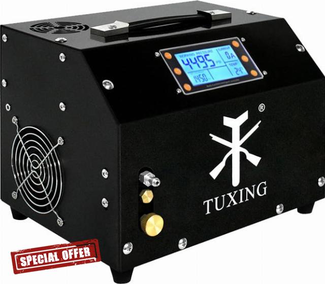 TUXING 4500Psi Portable PCP Air Compressor with LCD Display