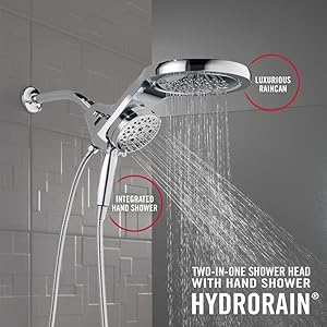 Hydrorain, Raincan, Rain Can, Hand Shower, Handshower, Pivoting, Easy Clean