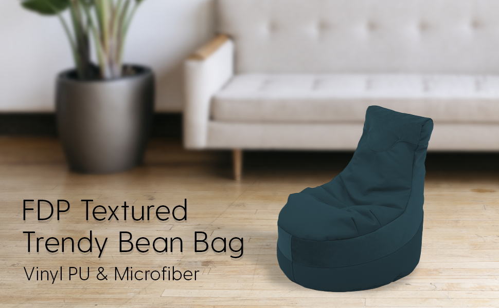 bean bag in the middle of a room