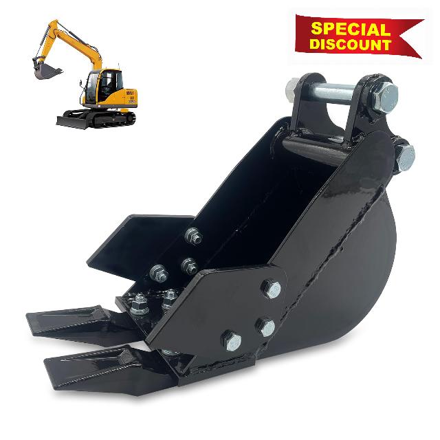 200mm/7.87in Narrow Digging Bucket for Mini Excavators Digger Attachments up to 3 Tons