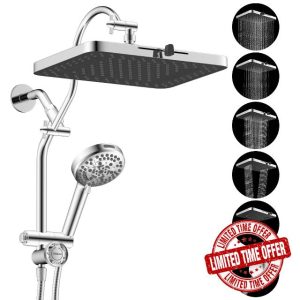 Hibbent Upgraded 13'' Shower Head Combo