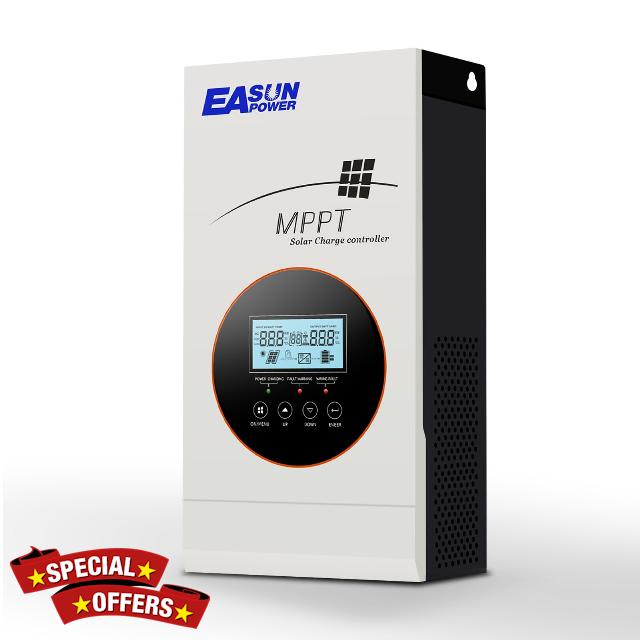 POWLAND 80A MPPT Solar Charge Controller 12V/24V/36V/48V Auto