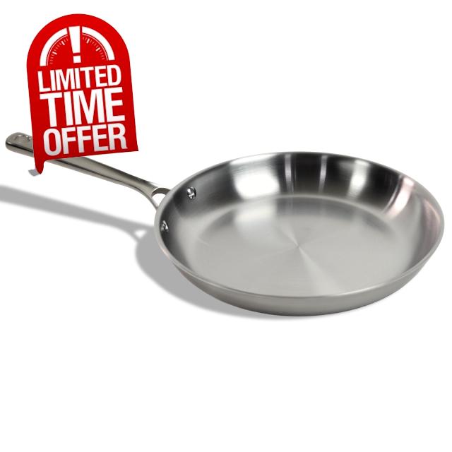 STRATA Carbon Steel Clad 12.5" Frying Pan Skillet