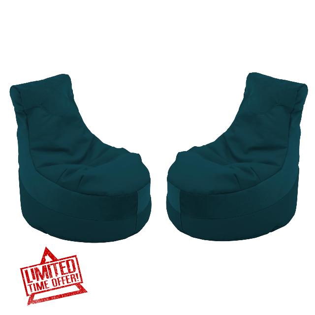 FDP Velvet and Vinyl Trendy Bean Bag