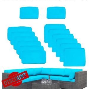 14 Pcs Outdoor Patio Furniture Cushion Covers Replacement