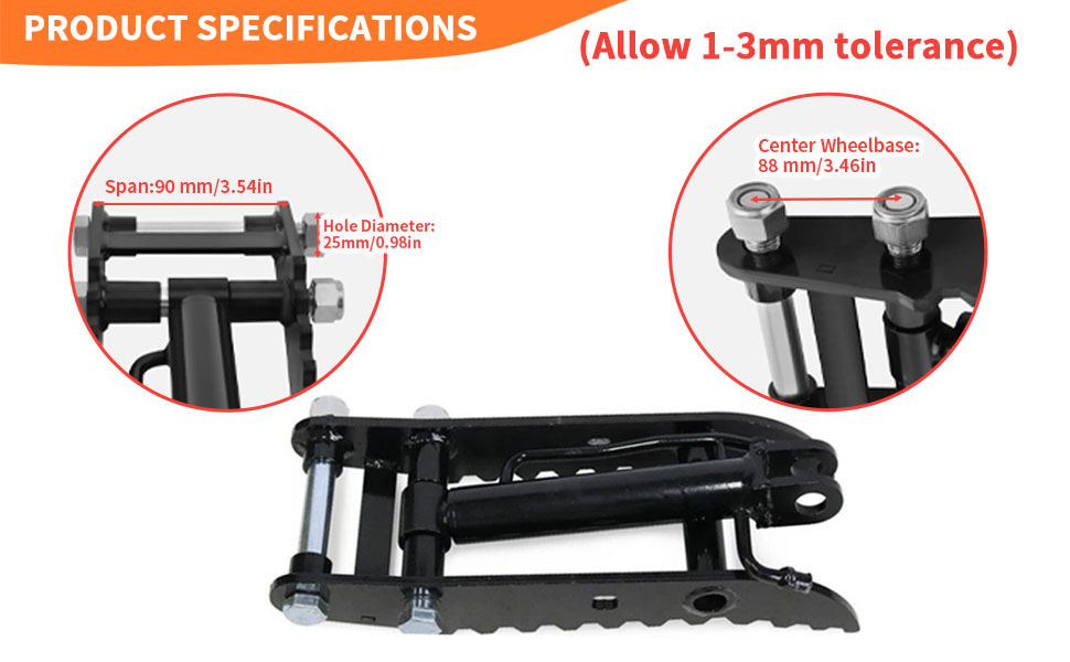 Hydraulic Thumb Clip L-Shaped Bracket Mini Excavators Small Digger 3 Hole