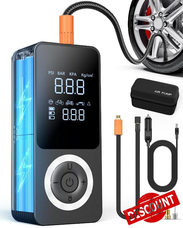 Cordless Tire Inflator Portable Air Compressor