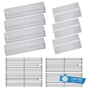 16GA Grill Heat Plates 9MM 16517 Grill Grates for 16631 16520 Bull Grill Replacement Parts