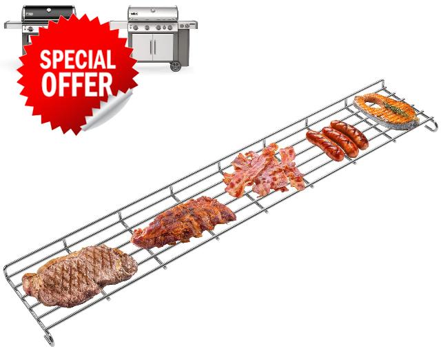 DcYourHome 66045 Warming Rack for Weber GS4 Genesis II 400 Series