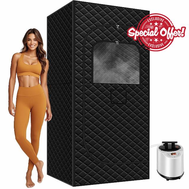 Sauna Box - Portable Sauna for Home with 15 Levels Fast Heating
