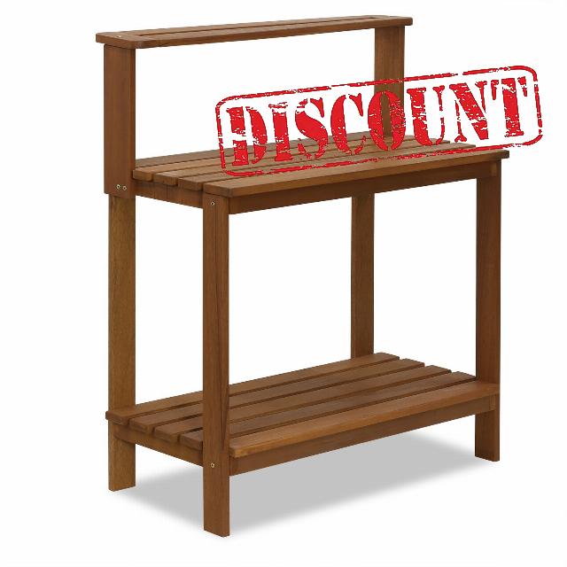 Furinno FG17478 Tioman Outdoor Patio Furniture Hardwood Potting Bench