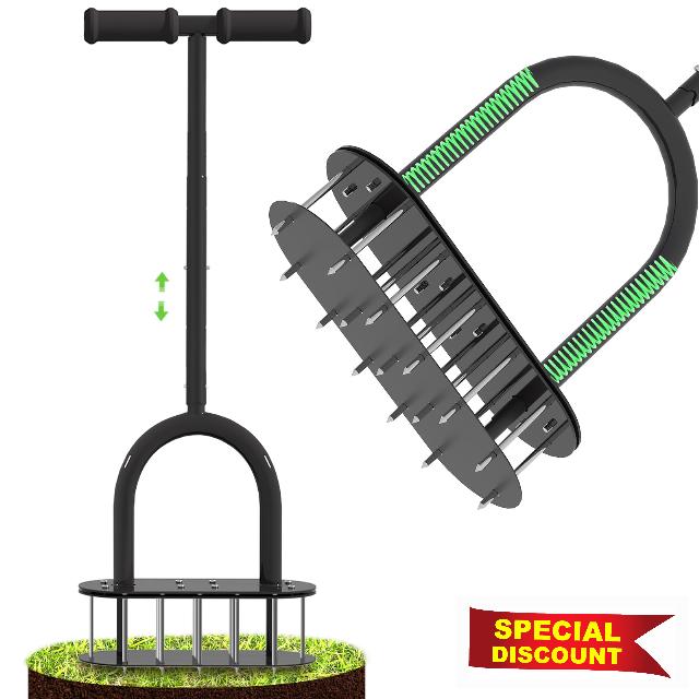 seasky Lawn Aerator Automatic Dirt and Leaf Clean Design