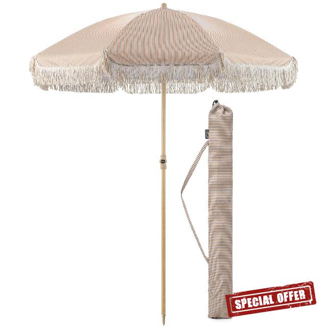 CHRISTOW Portable Garden Parasol with Tilt