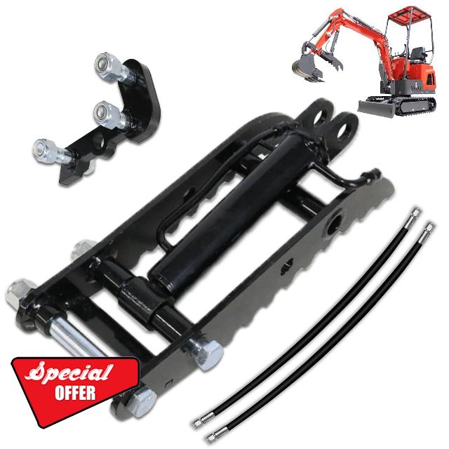 Hydraulic Thumb Clip L-Shaped Bracket for Mini Excavators Small Digger